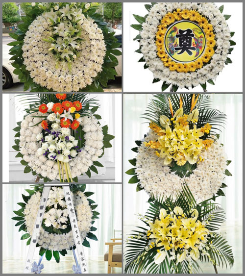 安徽阜阳市临泉县关庙镇关庙村花圈速递